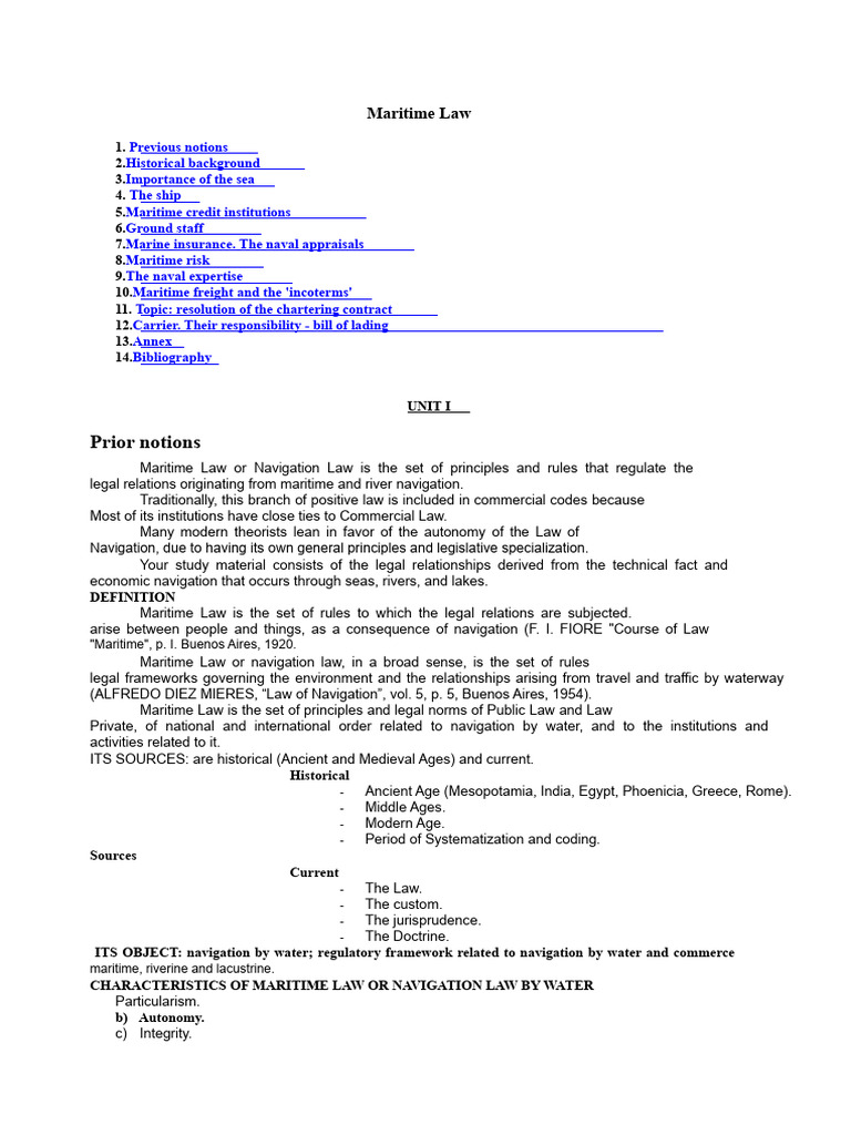 maritime-law-paraguay-notes 1 | PDF | Territorial Waters | Marine ...