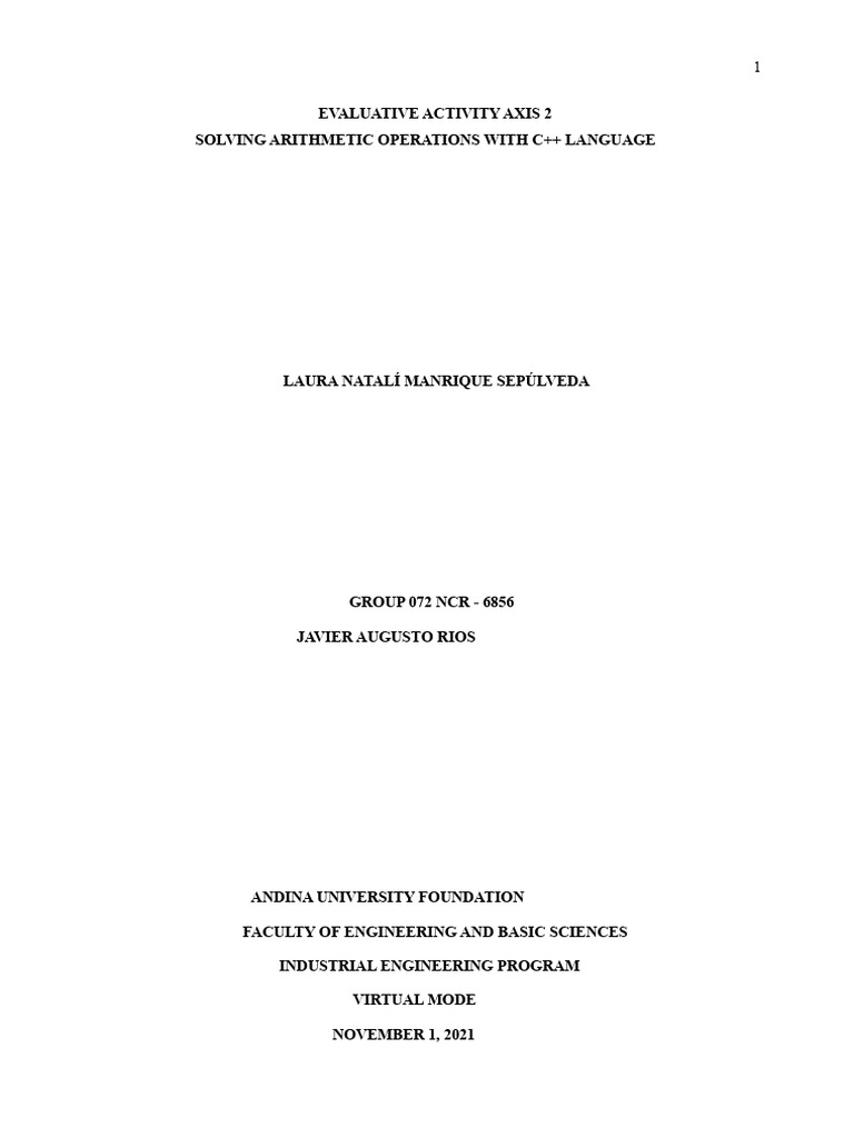 C++ Arithmetic Operations Exercises | PDF | C++ | Computer Programming