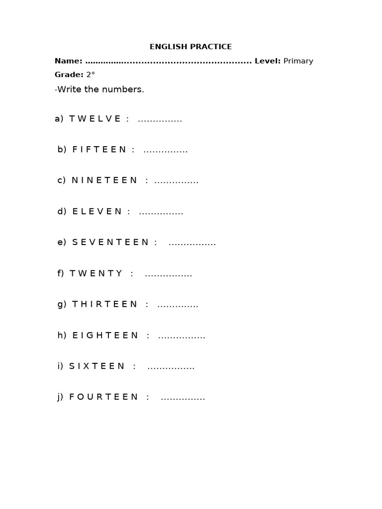 Practica3, t3, Numbers II, 2prim, August 2024 | PDF