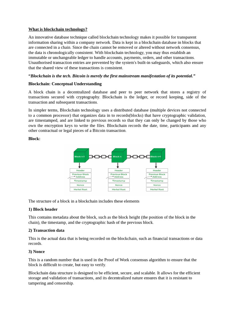 Understanding Blockchain Technology Basics | PDF | Cryptography | Computing