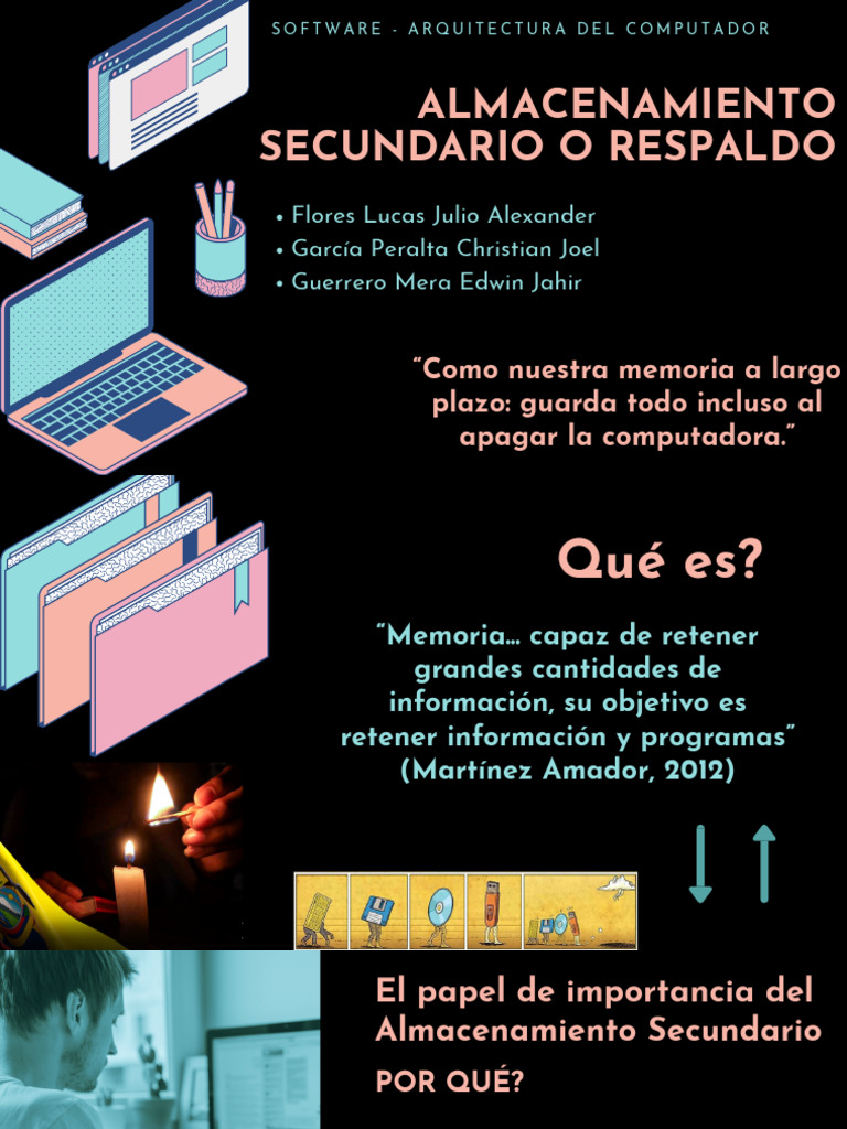 Almacenamiento Secundario: Tipos y Funciones | PDF | Almacenamiento de ...