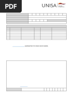 Unisa DSAR03 Form | PDF