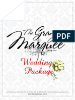 Marquee Wedding Package 2012