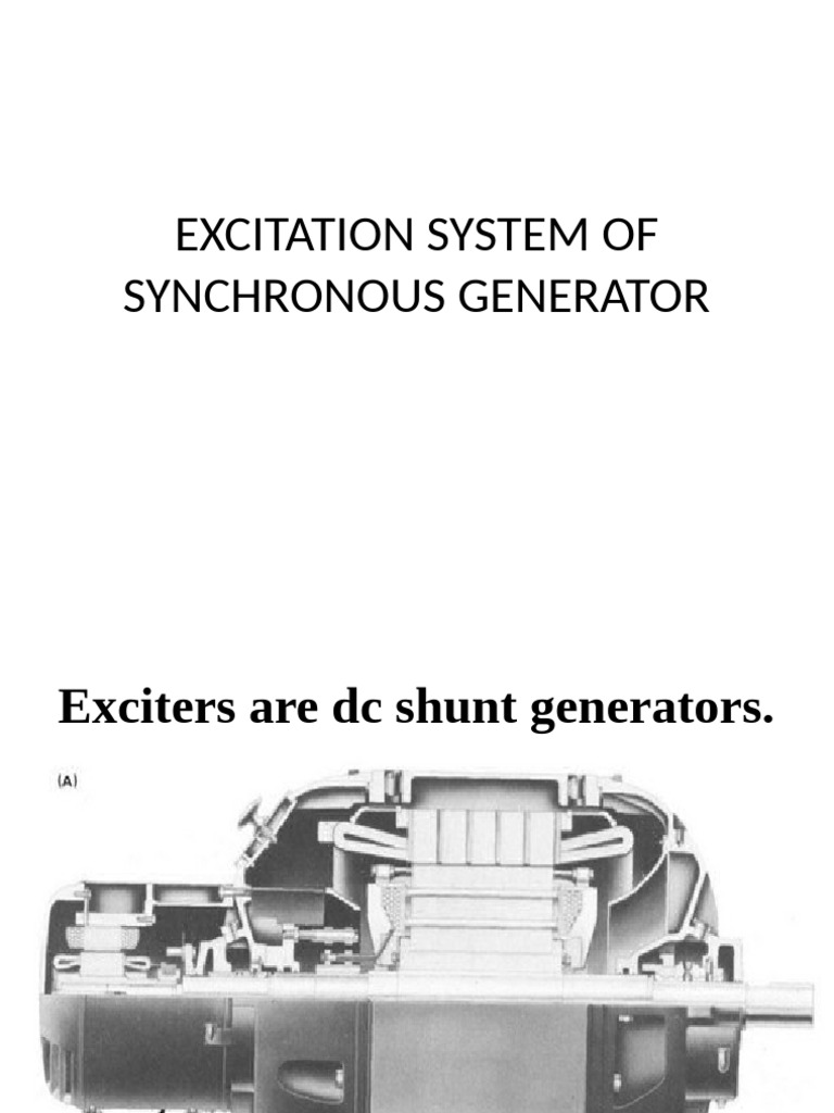 Synchronous Generator Excitation Systems | PDF | Electrical Equipment ...