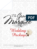 Marquee Wedding Package 2012