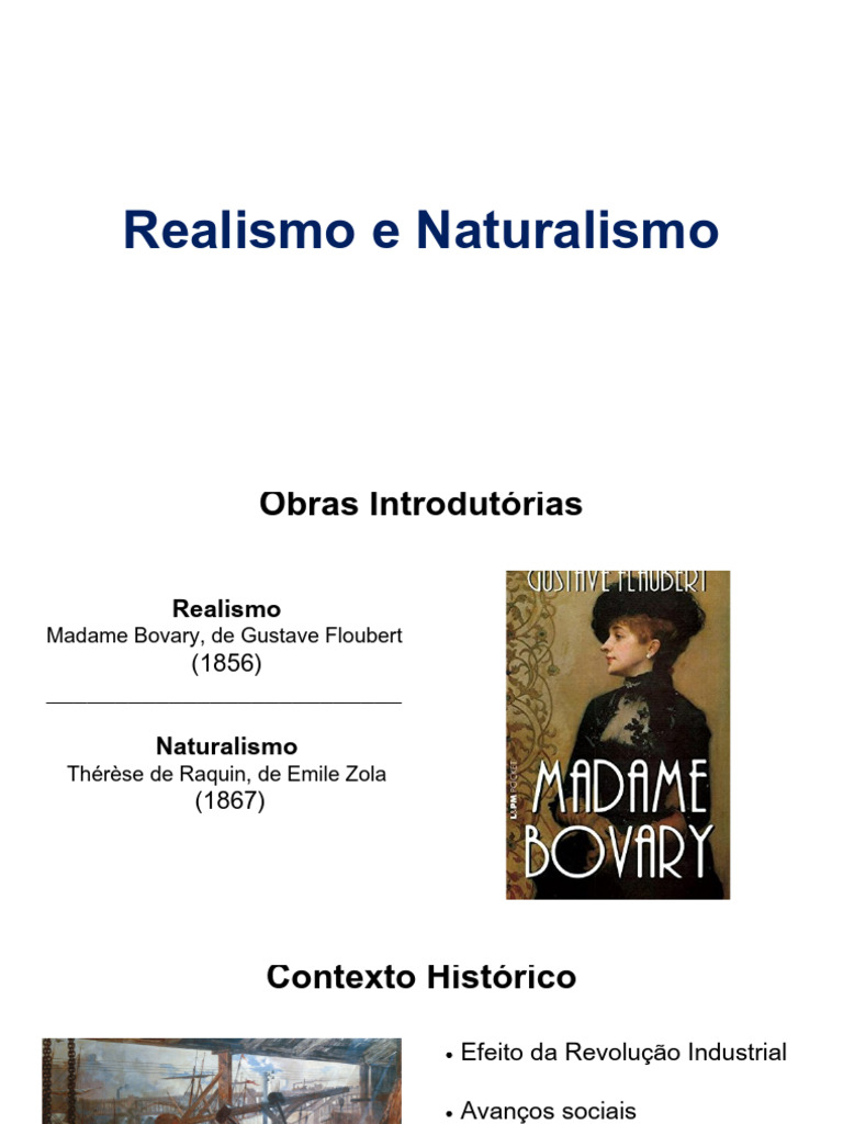 Realismo e Naturalismo na Literatura | PDF | Realismo (artes)
