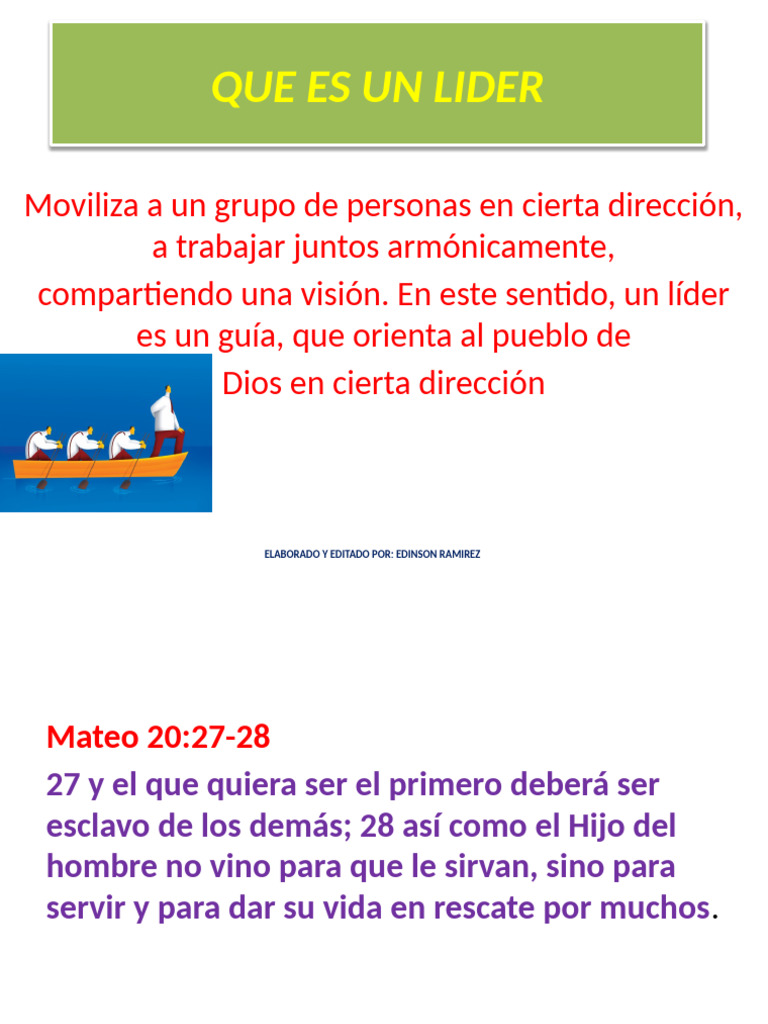 Que Es Un Lider | PDF