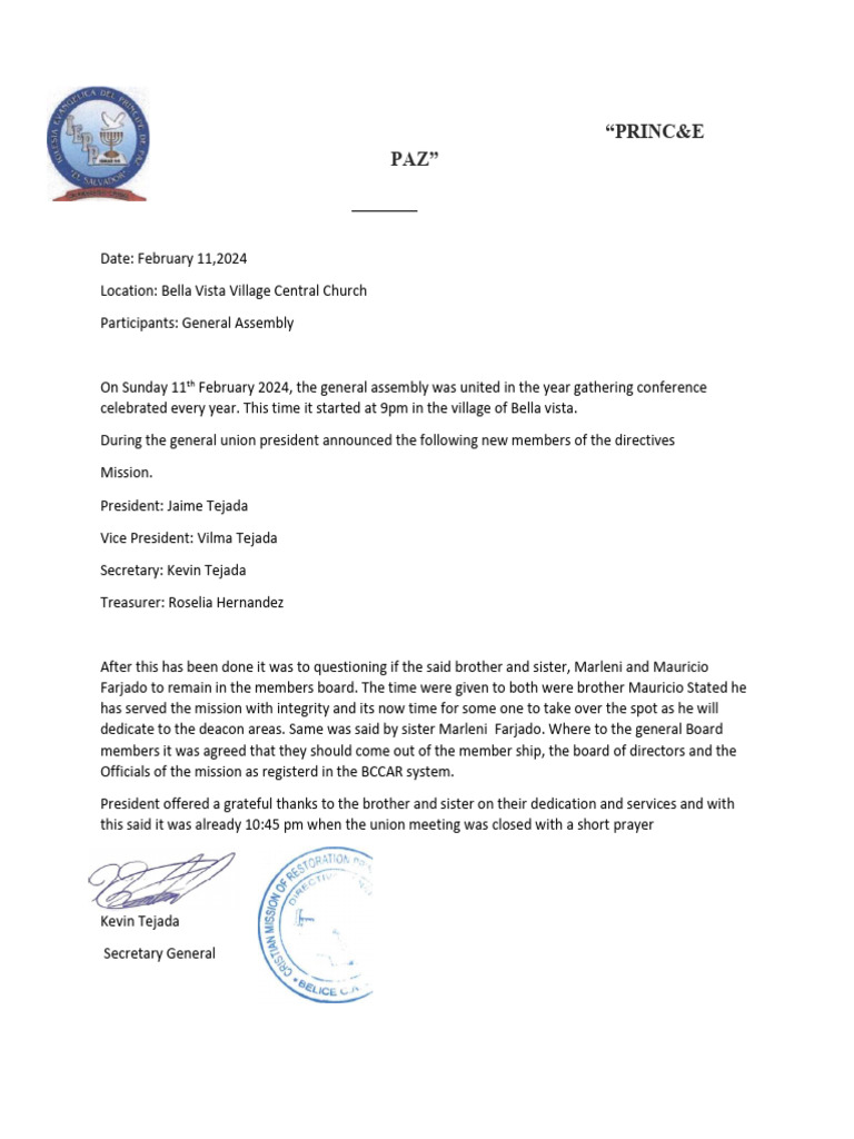 Minutes Resolution of Officers | PDF