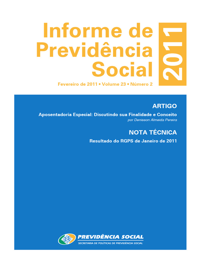 Aposentadoria Especial: Conceito e Finalidade | PDF | Emenda ...