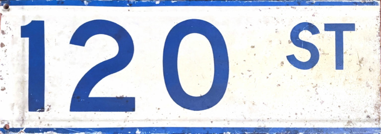 120th Street Sign | PDF