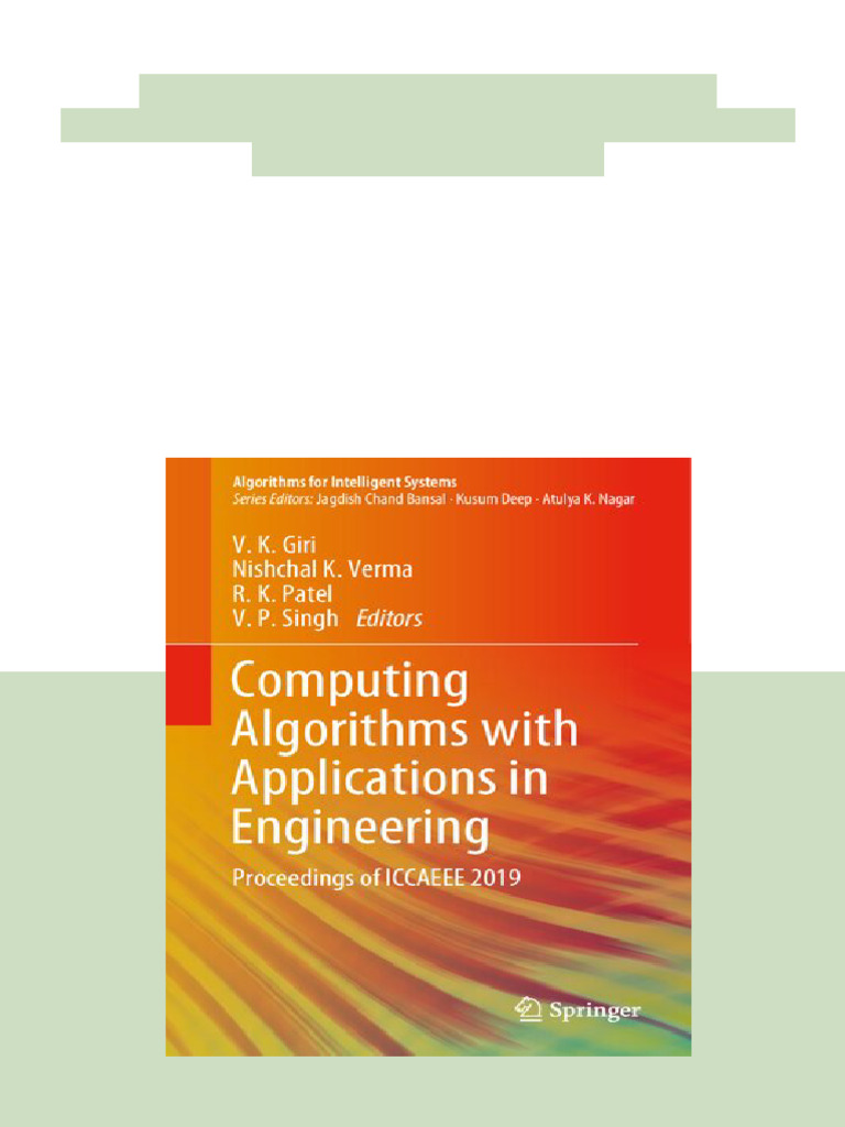 Computing Algorithms With Applications in Engineering: Proceedings of ...