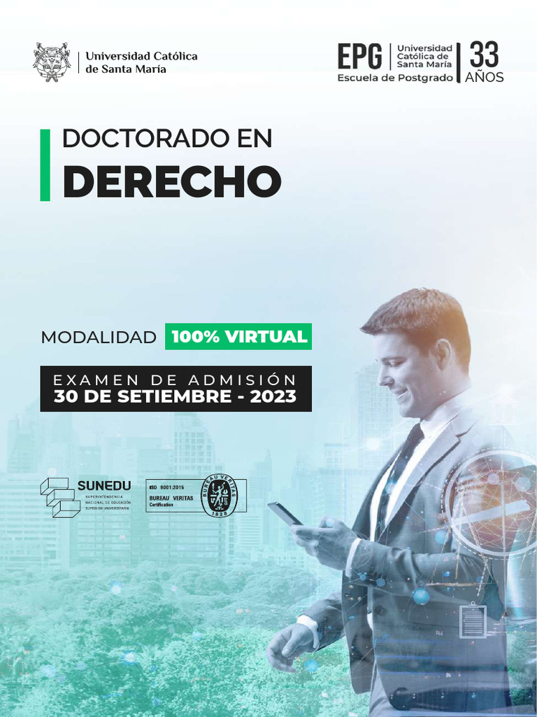 Doctorado en Derecho 100% Virtual UCSM | PDF