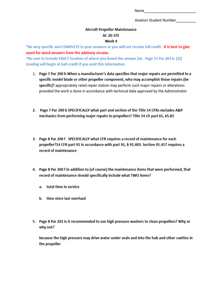 AC 20-37E Week 4 | PDF