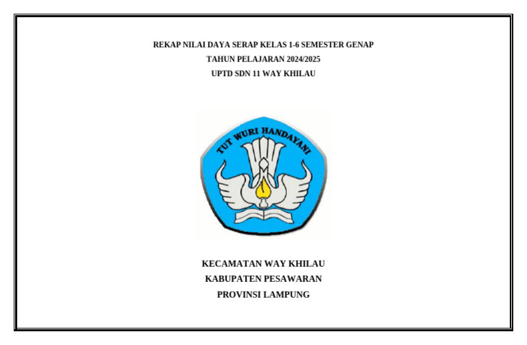 Cover Rekap Nilai | PDF