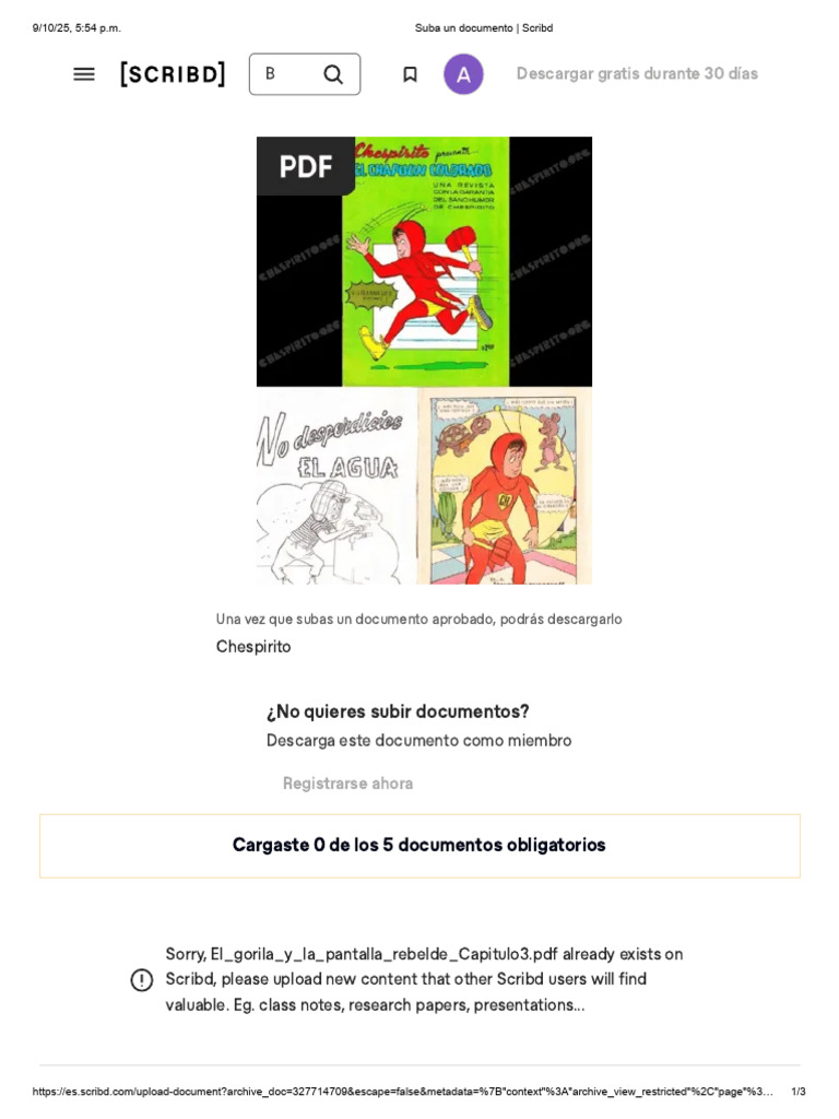 Suba Un Documento - Scribd | PDF | Scribd