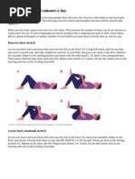 Sciatica Home Exercise Guide | PDF