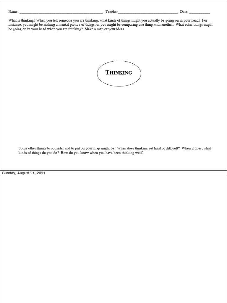 Thinking Maps Prompts | PDF