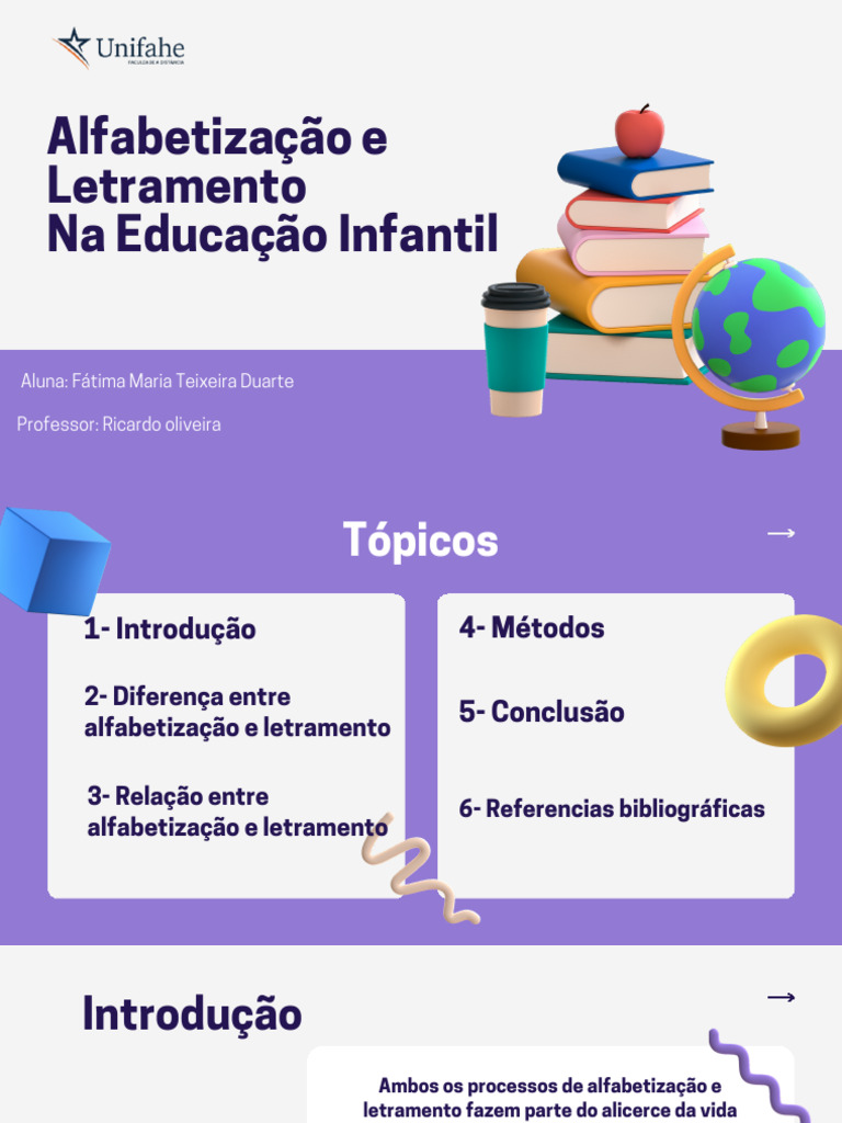 Alfabetização e Letramento na Educação Infantil | PDF | Alfabetização ...