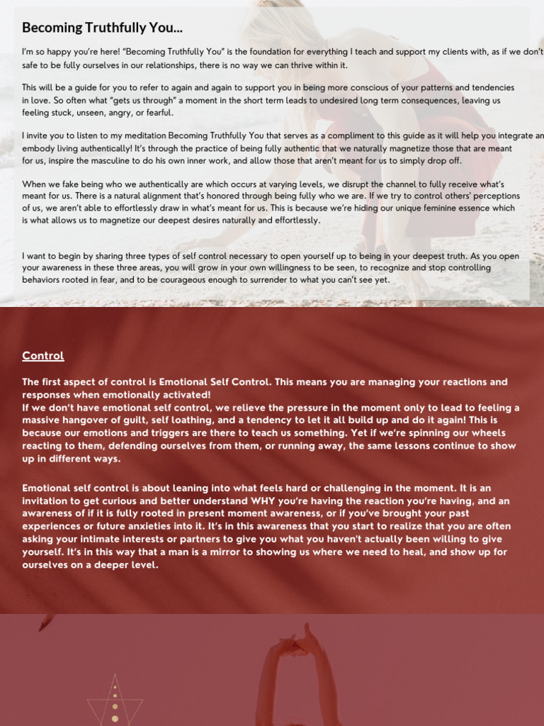 Becoming Truthfully You Jen Michelle | PDF | Self Control | Self-Management