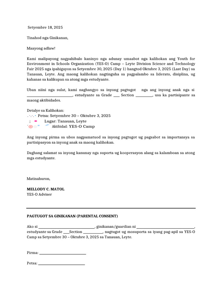 Parental Consent Yes o Participants | PDF
