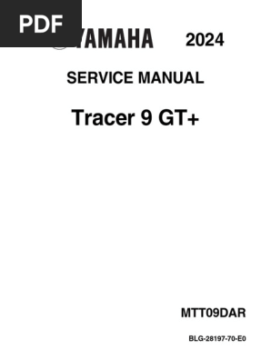 Yamaha Tracer 9 GT Service Manual 2024 | PDF | Bluetooth | Smartphone