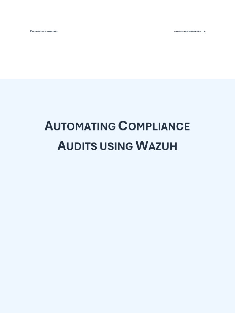 Wazuh Compliance 1758598490940 | PDF | Computer Security | Security