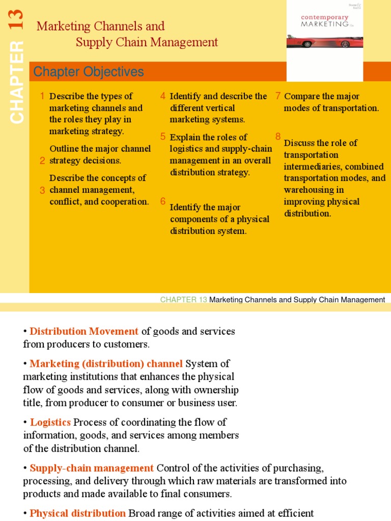 Marketing Channels and Supply Chain Overview | PDF