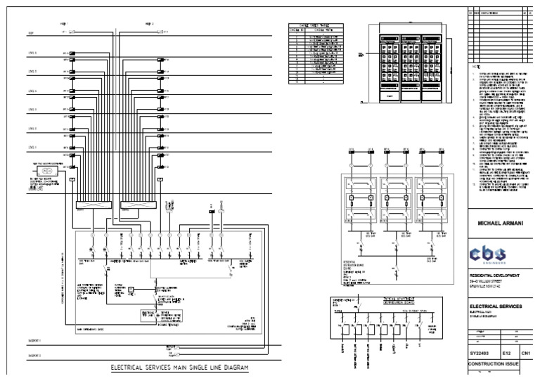 Electrical Services Single Line Diagram | PDF