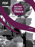 Download RECOM Initiative Voice 6-2012 ENG by Koalicija za REKOM SN93091519 doc pdf