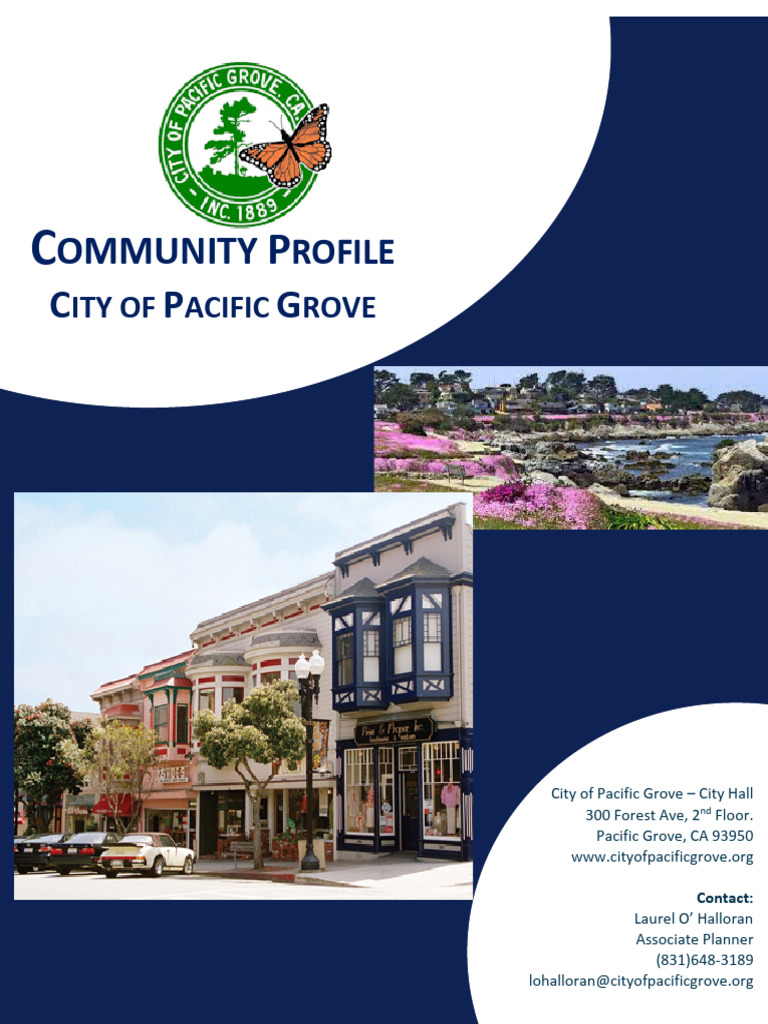 Pacific Grove Community Profile Overview | PDF | Employment | Taxes