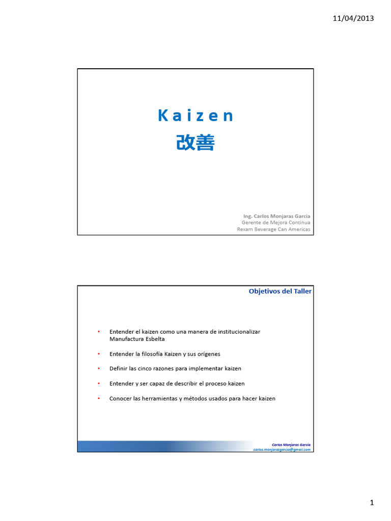 Introducción al Kaizen y Mejora Continua | PDF | Pensamiento | Cartografía
