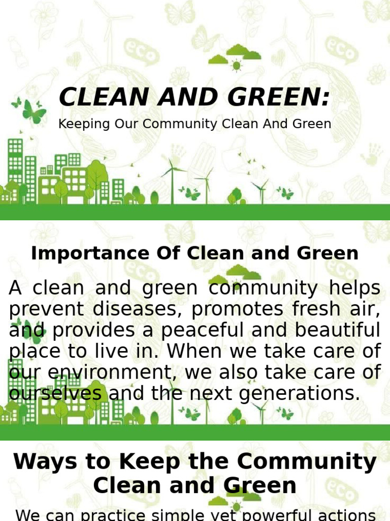 Clean and Green Group 3 | PDF
