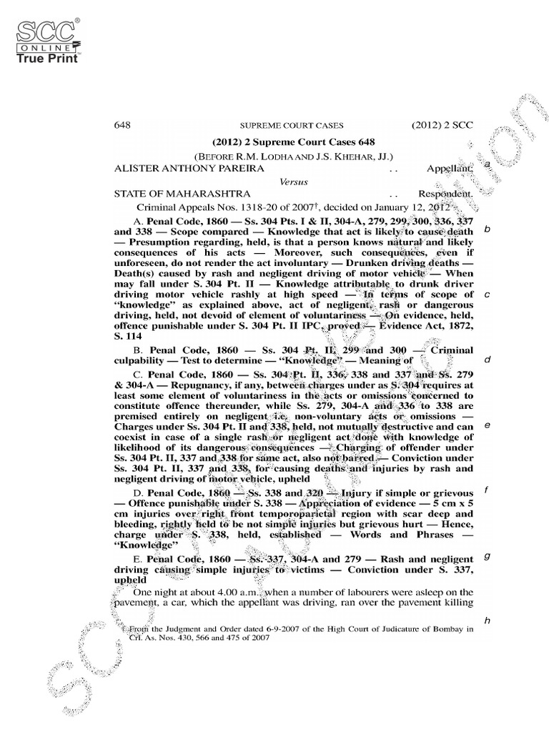 Supreme Court Judgment on Modak Case | PDF | Buildings And Structures ...