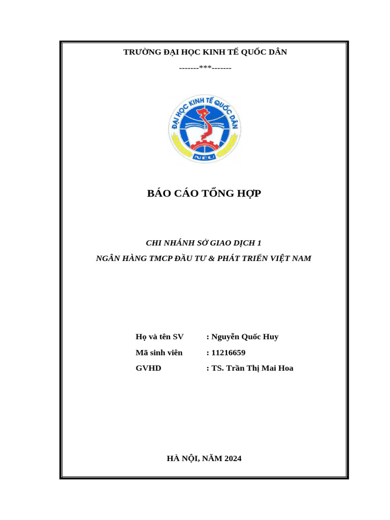 Báo Cáo T NG H P | PDF