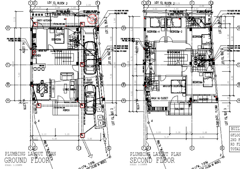 Plumbing Layout Plan for Building | PDF
