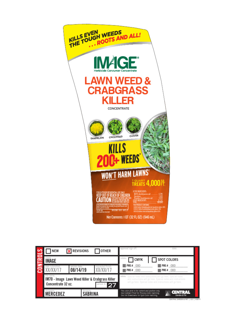 Image Herbicide Instructions & Ingredients | PDF | Sod | Lawn