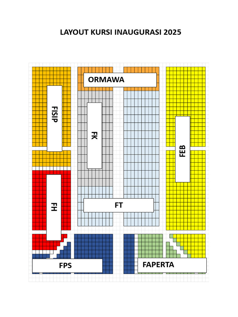 Layout Kursi Inaugurasi 2025 Fix Banget | PDF
