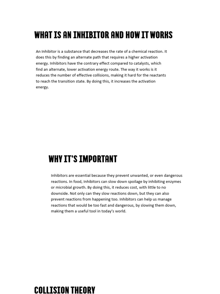 Understanding Inhibitors in Chemistry | PDF