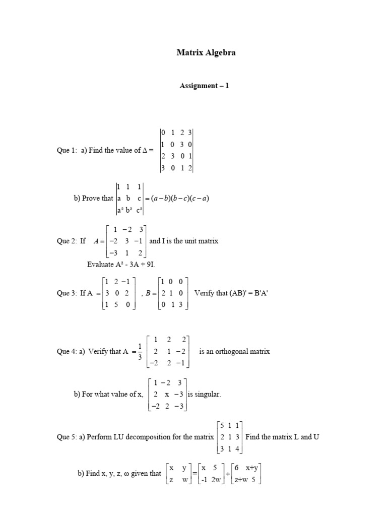 Assignment 1 | PDF