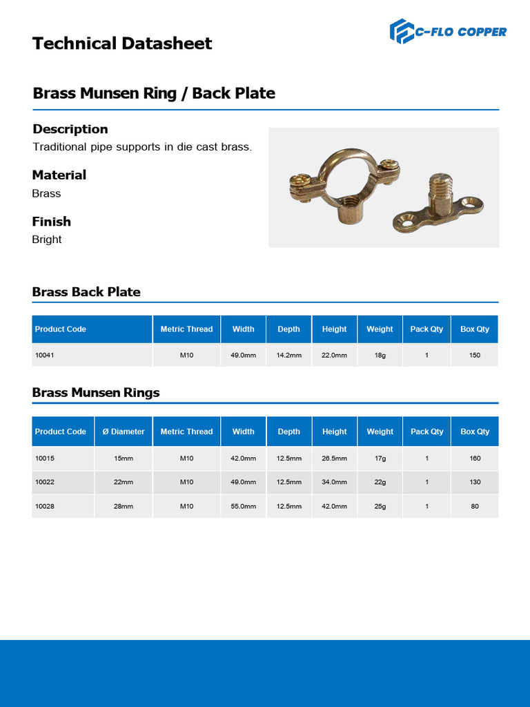 C-Flo Copper Munsen Ring | PDF