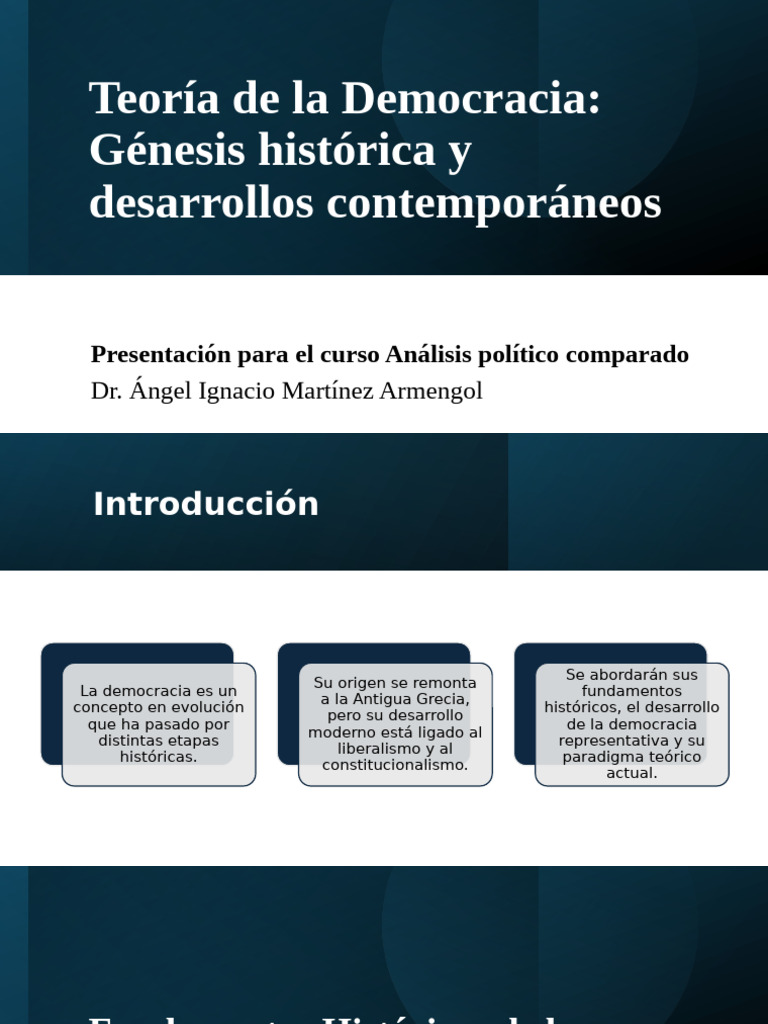 Evolución y Teoría de la Democracia | PDF | Democracia | Ideologías ...
