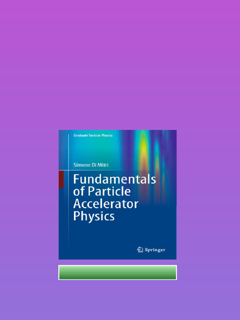 Fundamentals Of Particle Accelerator Physics Simone Di Mitri Newest Photo Inspiration
