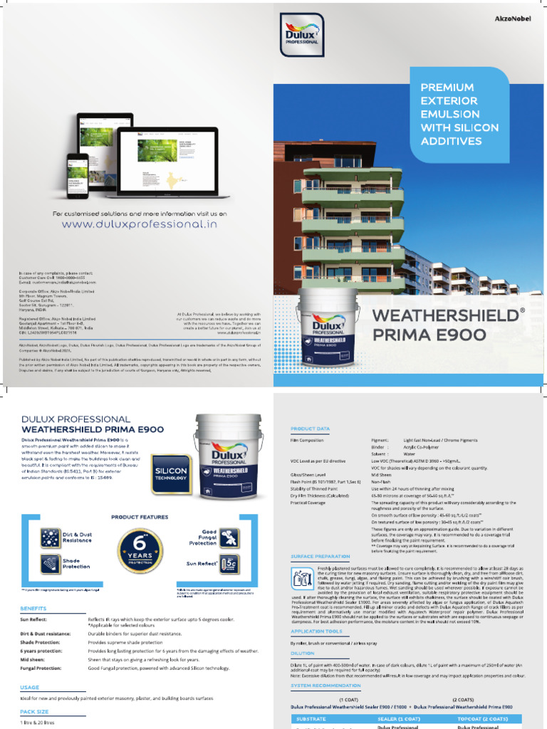 Brochure Ws Prima E900 | PDF