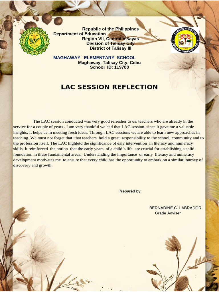 LAC Session Insights for Teachers | PDF