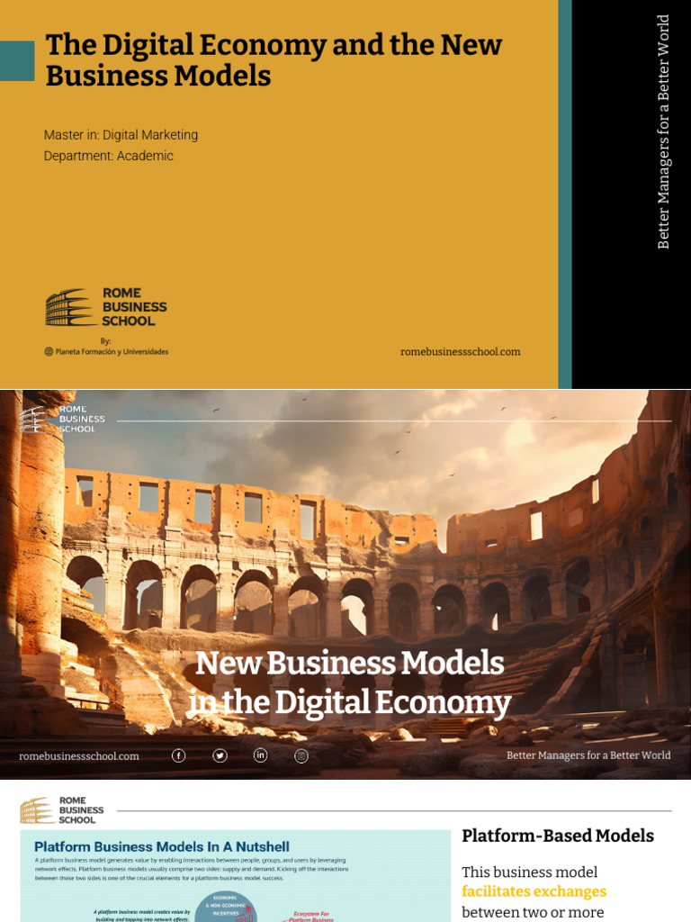 05 Course Lecture - Digital Economy | PDF | Business Model | E Commerce