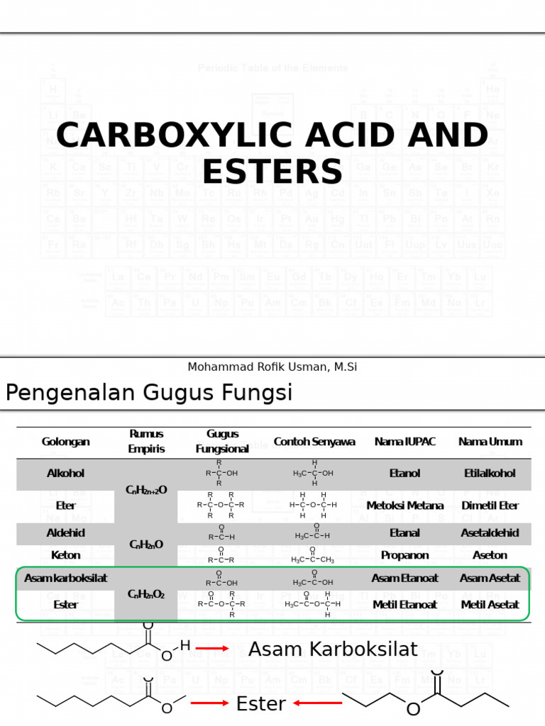 Chapter 6 Carboxylic Acid and Esters | PDF