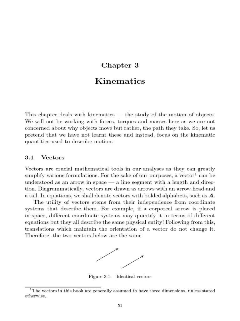 Understanding Kinematics and Vectors | PDF | Euclidean Vector ...