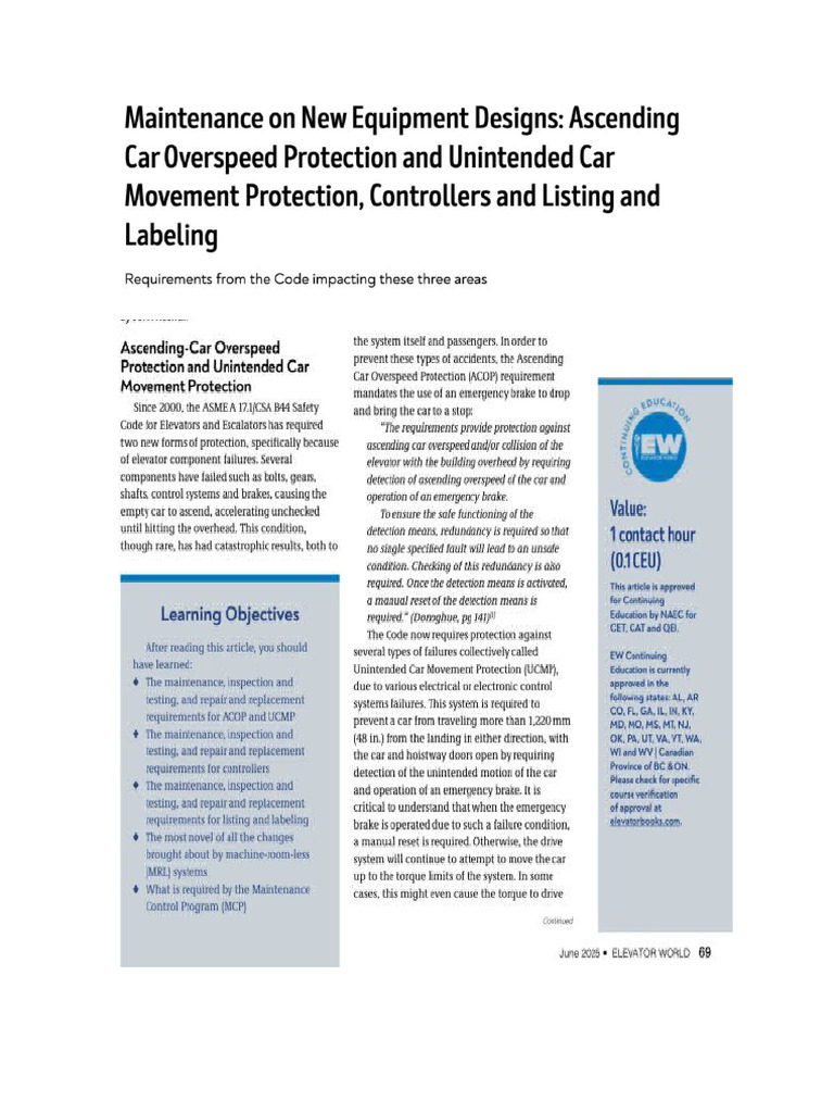 Maintenance of ACOP and UCM | PDF