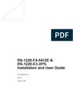 Xyratex RS-1220-F4-5412E & RS-1220-E3-XPN Installation and User Guide