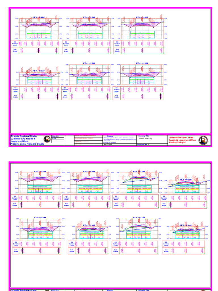 Earthwork Quantities for Road Project | PDF